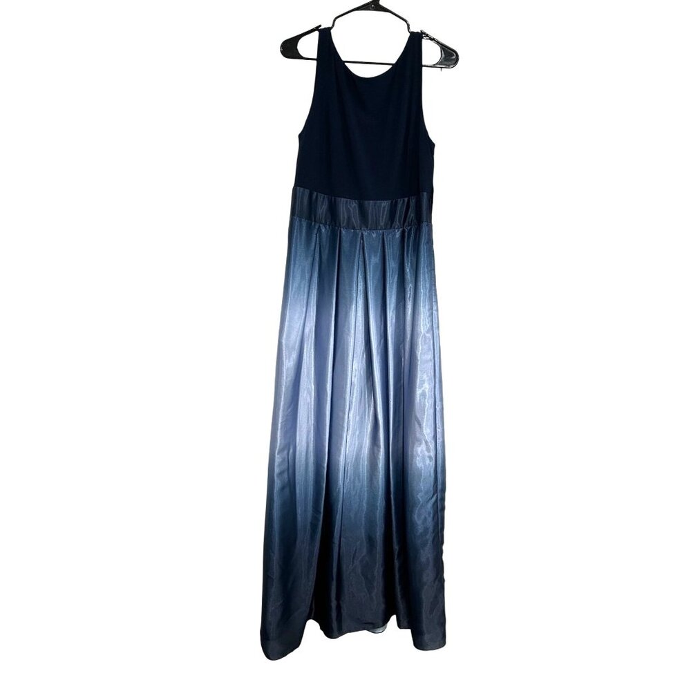 SLNY Navy and Silver Ombre Dress